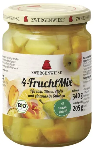 Zwergenwiese Fruchtmix im Glas bio