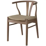 Hammel Furniture Stuhl Freja, Esszimmerstuhl, Wohnzimmerstuhl, Massivholz, gepolsterte Sitzfläche, versch. Farbvarianten beige