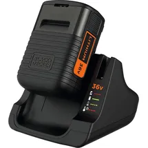 Black & Decker Akku und Ladegerät 36 V 2,0 Ah