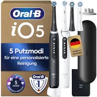 Oral-B iO Series 5 Plus Edition schwarz/weiß + 2. Handstück + Reiseetui