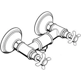 Hansgrohe Montreux Zweihandwannenmischer Edelstahl