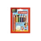 Stabilo Woody 3 in 1 Buntstift 6 St. inkl. Spitzer