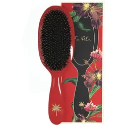 Fan Palm Boar- & Nylon Brush Red Poppy - Medium