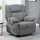Homcom Massagesessel 98 x 98 x 98 cm Dunkelgrau mit Liegefunktion