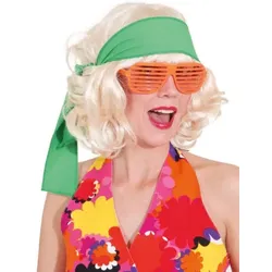 Grünes Retro Girl Hippie Stirnband - OS