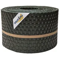 zaunzu® Sichtschutzstreifen Rattan 10 x 255 cm Grün 10 St.