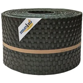 zaunzu® Sichtschutzstreifen Rattan 10 x 255 cm Grün 10 St.