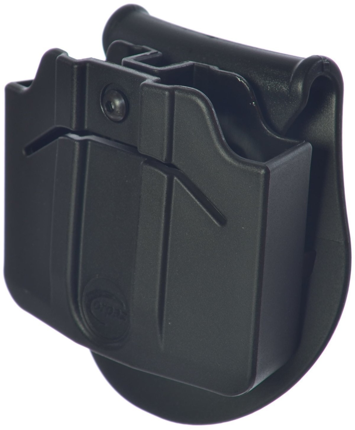 ORPAZ Defense Tactical Adjustable 360 Rotation, Retention Double Magazine Pouch Paddle Holster for Glock 17-19-22-23-31-32-34-35-26-25
