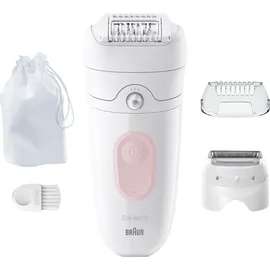 Braun Silk-épil 5-030 Epilierer Weiß/Rosa
