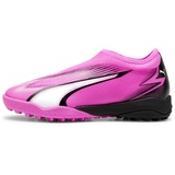 Puma Ultra Match LL TT Mid Jr Soccer Shoes, Poison Pink-Puma White-Puma Black, 35.5