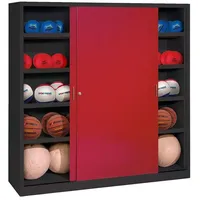 C+P Ballschrank mit Vollblech-Schiebetüren (Typ 4), HxBxT: 195x120x40 cm,