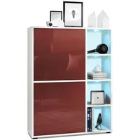 Vladon Highboard, Bordeaux, 79x105.5x35.5 cm, Wohnzimmer, Kommoden & Sideboards,