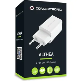 Conceptronic ALTHEA06W Ladegerät für Mobilgeräte Universal Weiß