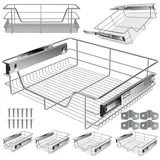 Kesser KESSER® Teleskopschublade Küchenschublade ? Küchenschrank ? Korbauszug ? Schrankauszug ? Vollauszug ? Schublade