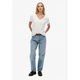 Superdry Studios Slub Emb Vee Weiß M