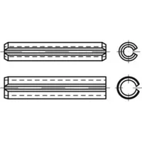 Industrial Quality Supplies ISO 13337 Spannstifte Federstahl 10 x