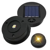 Zolara 2 Stück Solarleuchten Ersatzteile 7cm, 1.2V 600mAh Solarlaterne Ersatz Gartenleuchten, Solar Ersatzdeckel, LED Solarmodul Warmweiß für Laterne, Draußen Outdoor, DIY, IP65 Wasserdicht