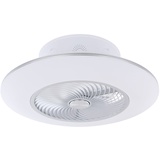 GLOBO Deckenventilator mit Licht und Fernbedienung Deckenlampe Ventilator Deckenleuchte Beleuchtung Tageslichtleuchte, dimmbar CCT, weiß,