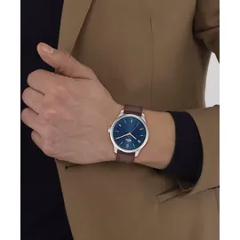 Lacoste Lisbon braun, Armbanduhren, Kinder, Quarzuhr, Armbanduhr, Herrenuhr, Mineralglas, Lederarmband