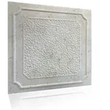 IKHEMalarka Wandpaneel Dekoren Betonoptik aus Polystyrol Styropor XPS, BxL: 50x50 cm, 0,25 qm, (1 Stück, 0.25m) Deckenpaneelen Einfach zu montieren Leicht weiß
