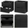 [en.casa] Waschtischunterschrank Skelbolu 60,4 x 59,5 x 40 cm Schwarz/Eiche