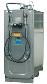 CEMO Schmierstoff-Kompaktanlage ECO elektrisch für Frischöl 1500 Liter + 4m Schlauch