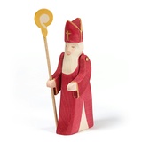 Ostheimer Holzfigur St. Nikolaus mit Stab