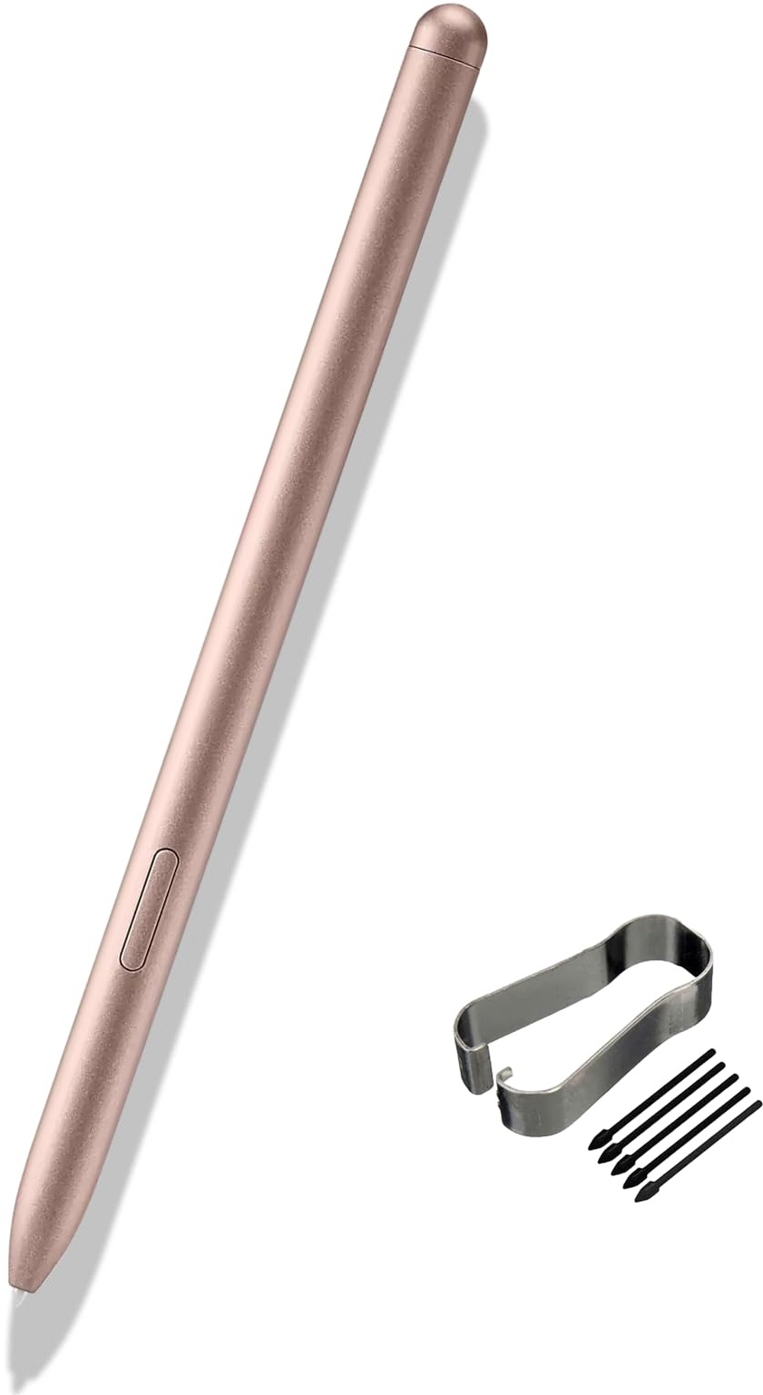 Galaxy Tab S7 Ersatz Eingabestift für Samsung S Pen EJ-PT870 für Samsung Galaxy Tab S7 / S7+, Ersatz Stift+ Spitzen/Federn(Mystic Bronze)