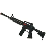 KarnevalsTeufel Spielzeug - Maschinengewehr M16 mit Sound, ca. 50 cm lang | Kostüm, SWAT, Polizei, FBI, CSI, Agent, Ermittler, Karneval