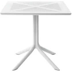 Nardi Clipx 80 Gartentisch, 80 x 80 cm, weiß