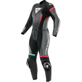 Dainese Fulminea Lady Zweiteiler black anthracite white Gr. 44 Damen Lederkombi