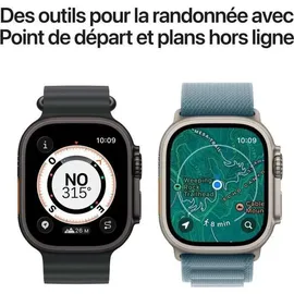 Apple Watch Ultra 3 GPS + Cellular 49 mm Titangehäuse Schwarz Alpine Loop Schwarz L