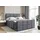 altdecor Boxspringbett mit Fußteil, 2 Matratzen und Topper - 160x200 cm - NOVA-Z KING - Dunkelgrau Samt - Polsterbett mit, H3- und H4- Matratzen, ... - Dunkelgrau