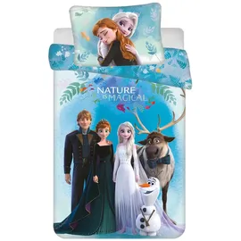 Disney Frozen Bettwäsche-Set – Kuschelige Kinderbettwäsche 100x135 cm & 40x60 cm