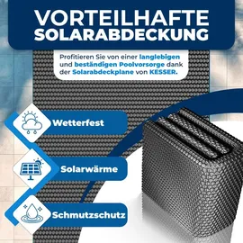 Kesser Solarabdeckplane schwarz 366 cm