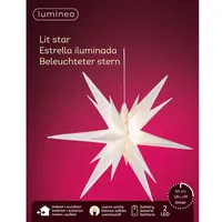 Lumineo LED Stern 30 cm Silber