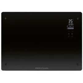 ProfiCare ProfiCare® Elektroheizung mit Glasfront & X-Shape Heizelement | mobiler Heizkörper auch für Wandmontage geeignet | Konvektor Heizung mit 2 Heizs... | schwarz