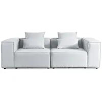 Home Deluxe Sofa VERONA - versch. Ausführungen-S hellgrau