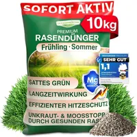 düngemeister Rasendünger für Ihren sattgrünsten Traumrasen - gesunder, dichter und sattgrüner Rasen sofort mit revolutionärer KI Formel - Lan...