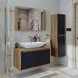 roomartstore.de Atlantic Hochschrank 115 cm Weiß