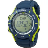 Lorus Kids Jungen-Uhr Chronograph Edelstahl und Kunststoff mit Silikonband R2365MX9