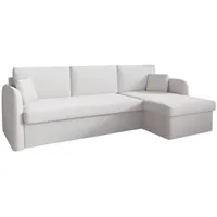 m-punkt Ecksofa Nice Boucle 2-Sitzer Ecru Hell