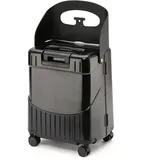 Fahren Sie auf Koffer für Kinder mit abschließbarem Koffer mit Sitz- und 4-Spinner-Räder-Unterteil-Schwerlastgepäck mit Tie-Tod & Bag-Hooks für Reisen, Ausgehen (schwarz), Fahren Sie auf Koffer