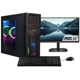 Captiva Power Starter R80-006 TFT Bundle Ryzen 5 5600G 32 GB DDR4-SDRAM 1 TB SSD Desktop PC Schwarz