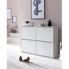 KADIMA DESIGN Nidda 120 x 81 x 24 cm weiß / weiß