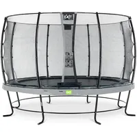 EXIT TOYS Elegant Trampolin 366 cm inkl. Economy Sicherheitsnetz grau