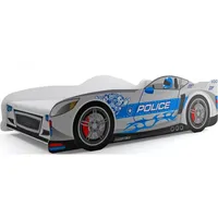 Interbeds Autobett, Silber, Holzwerkstoff, 80x160 cm, Kinder- & Jugendzimmer, Kindermöbel, Kinderbetten, Spielbetten