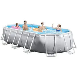 Intex Prism Frame Oval Pool Set 503 x 274 x 122 cm inkl. Filterpumpe 26796