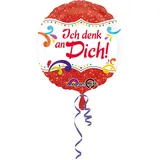 amscan® NEU Folienballon Ich denk an Dich! 45cm