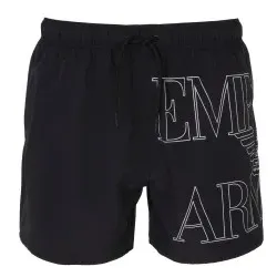 Emporio Armani für Herren. EM000583_AF12326 ASV-Logo hervorgehoben Shorts schwarz (XXS), Strandbekleidung, Recyceltes Polyester, Nachhaltig
